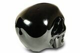 Realistic, Polished Obsidian Skull - Mexico #378721-6